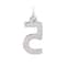 12 Pack: Sterling Silver Number Charm by Bead Landing™